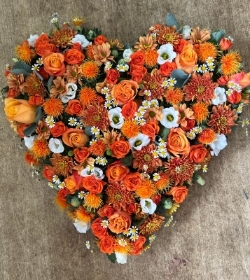 Orange loose heart